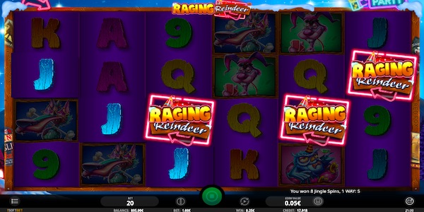 Land 3 Or More Raging Reindeer Scatters To Trigger The Bonus Round