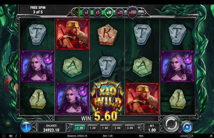 Return Of The Green Knight Free Spins