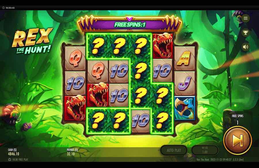 Rex The Hunt Slot Free Spins Feature 