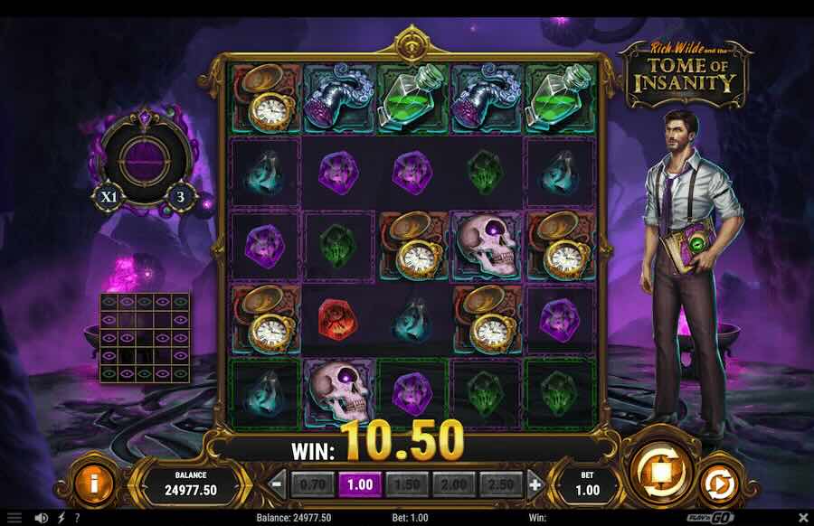 Rich Wilde & The Tome Of Insanity Slot Free Spins Feature