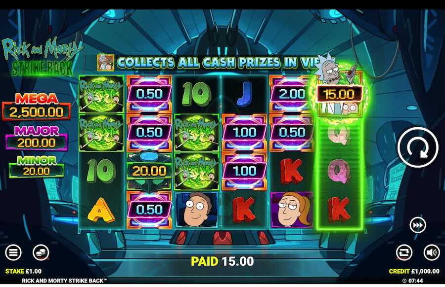 Rick And Morty Strike Back Slot Bonus Feature