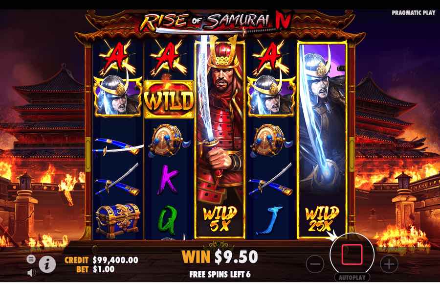 Rise Of The Samurai Iv Free Spins Feature 