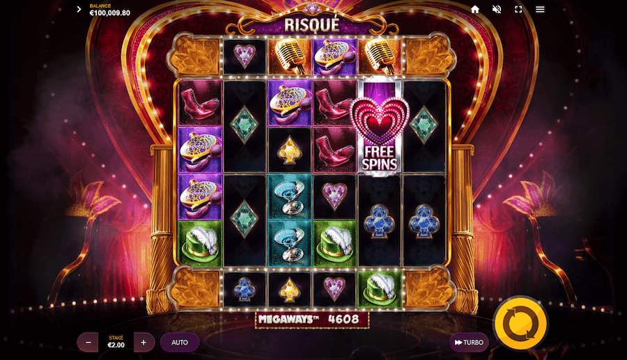 Landing 3 Or More Of The Scatter Symbols In View During The Base Game Play On Risque Megaways Video Slot Will Trigger The Free Spins Bonus Round