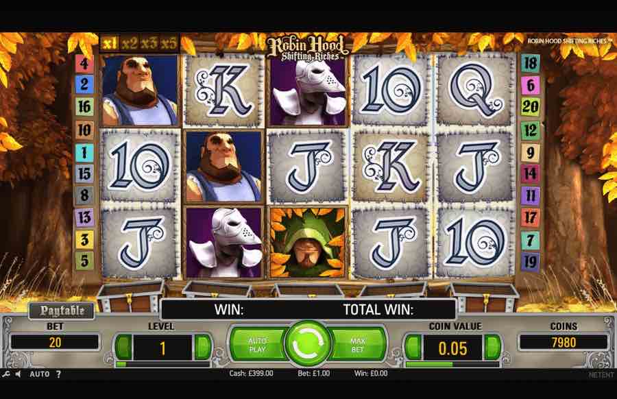 Robin Hood Shifting Riches Slot Base Game