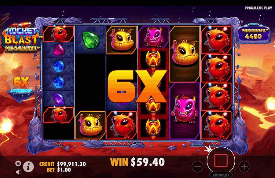 Rocket Blast Megaways Slot Free Spins Feature 