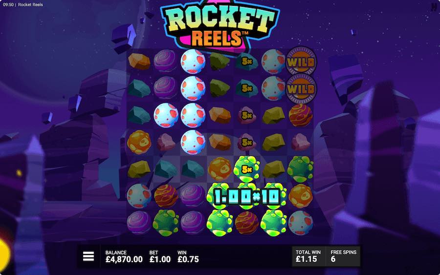 Rocket Reels Slot Free Spins Feature