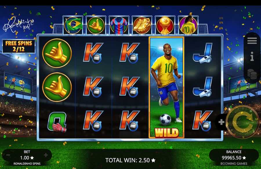 Ronaldinho Spins Slot Free Spins Feature