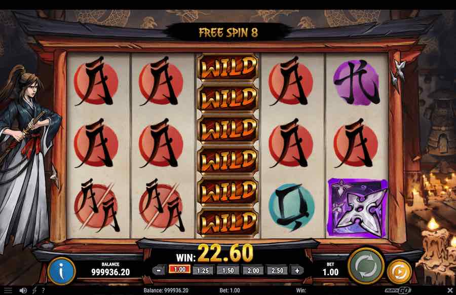 Ronin's Honour Slot Free Spins Feature