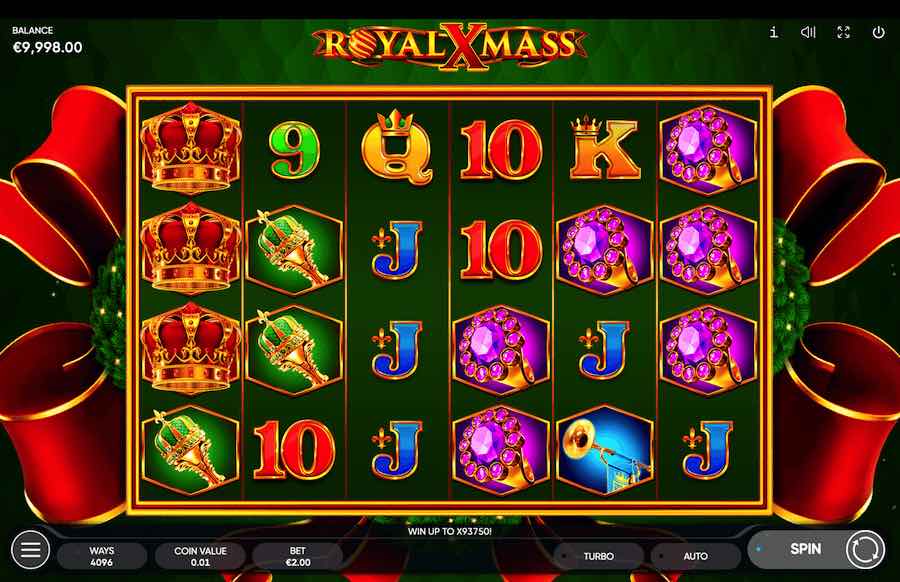 Play With 6 Reels, 4,096 Paylines And Win Up To 93,750x Your Bet In The Royal Xmass Online Slot From Game Provider Endorphina