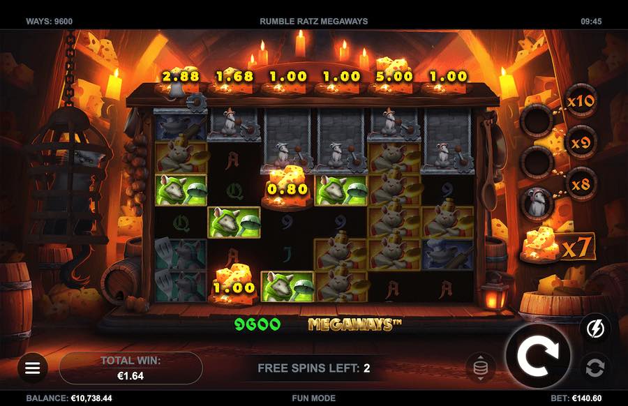 Land A Minimum Of 3 Bonus Symbols To Trigger The Feature On Rumble Ratz Megaways Video Slot