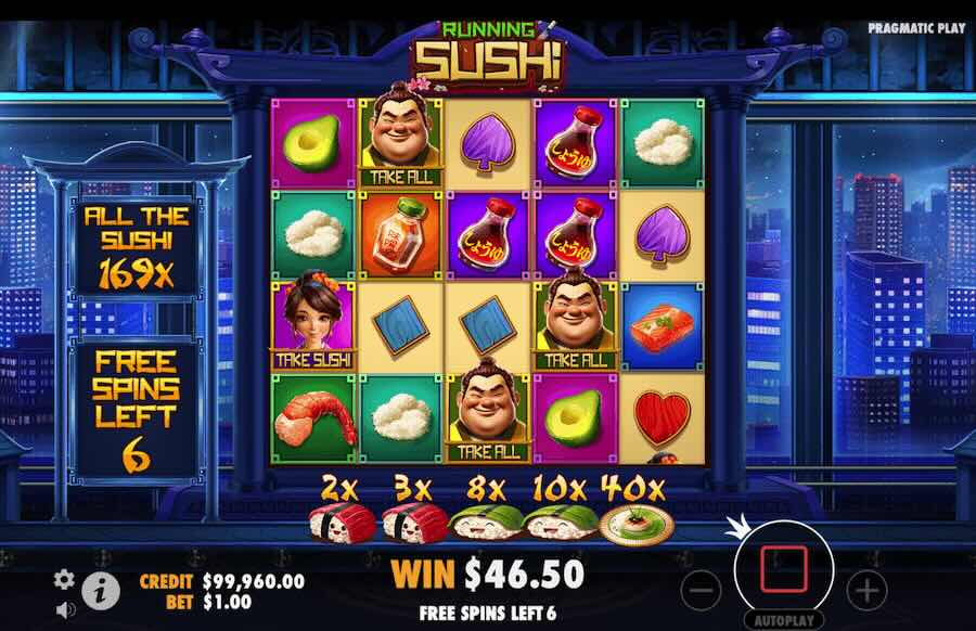 Running Sushi Slot Free Spins Feature