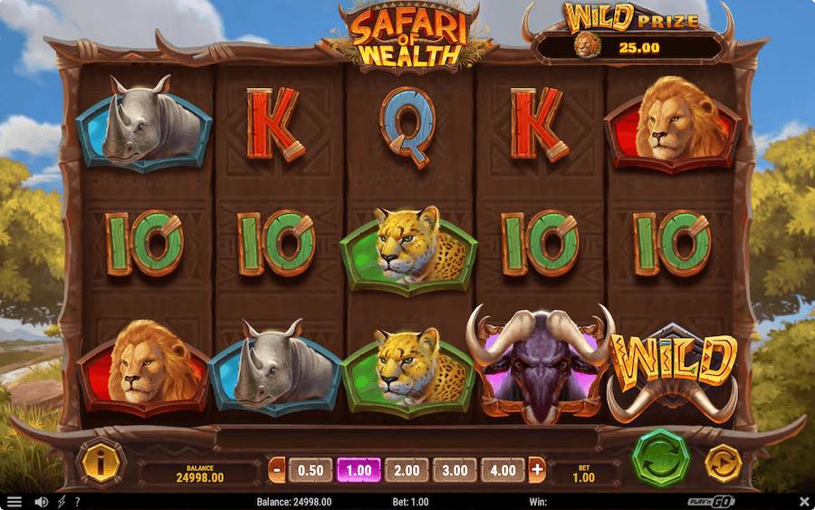 Play With 5 Reels, Up To 7,776 Paylines, And Win Up To 10,000x Your Bet In Play'n Go's Safari Of Wealth Online Slot