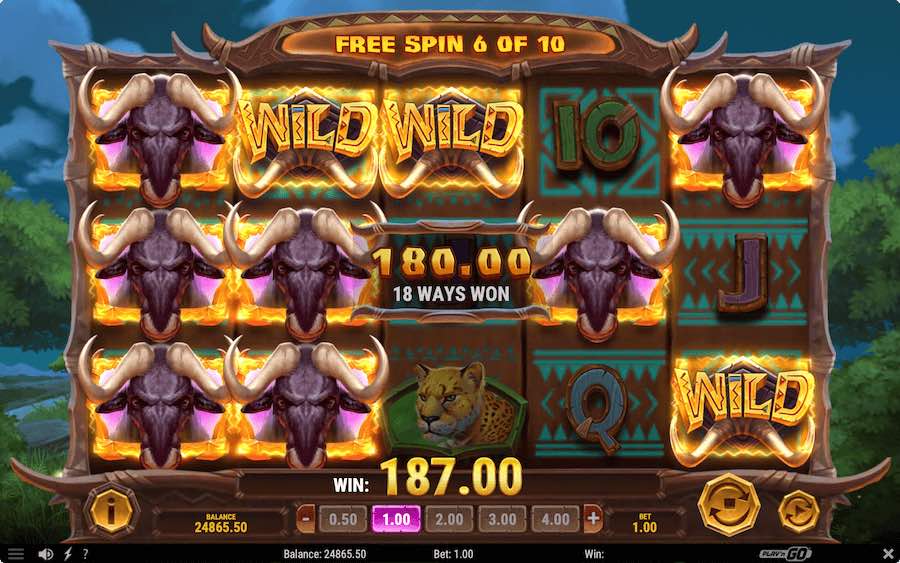 Land 3 Or More Scatter Symbols In View During The Base Game Play On Safari Of Wealth Video Slot And The Free Spins Feature Will Be Triggered