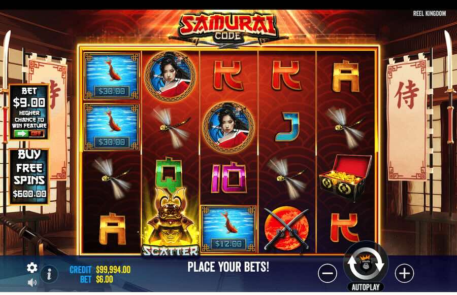 Samurai Code Slot Base Game