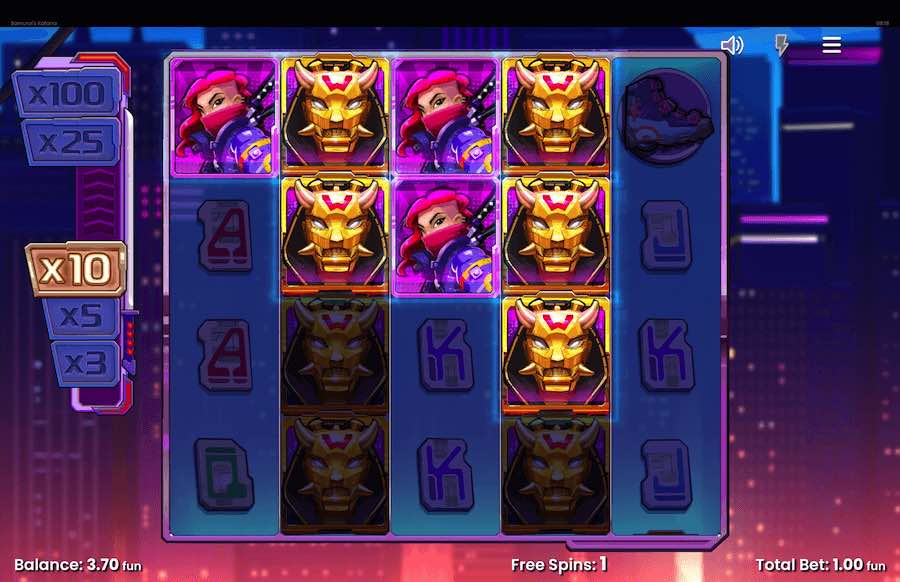 Samurai's Katana Slot Free Spins Feature