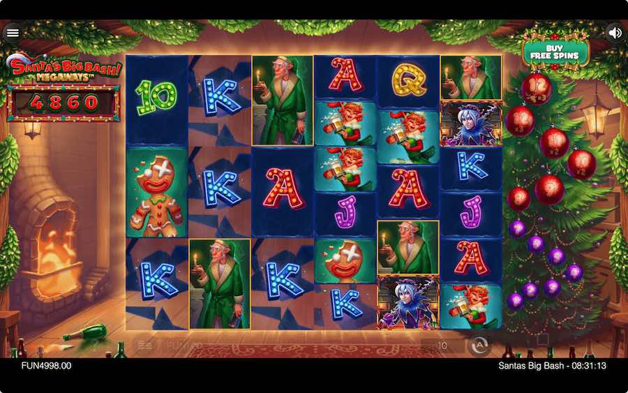 Play With Up To 117,649 Paylines And Exciting Features And Modifiers In Santa's Big Bash Megaways Slot