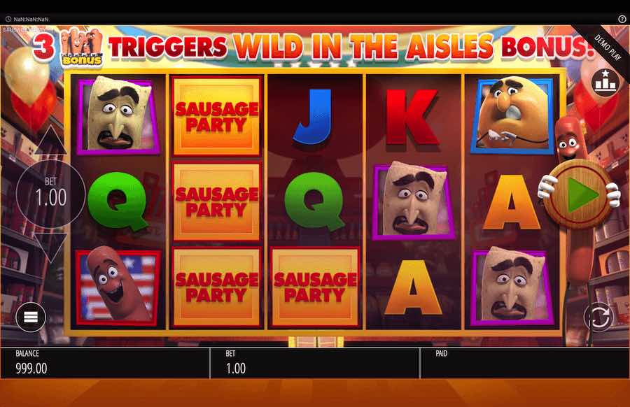 Sausage Party Slot Base Game