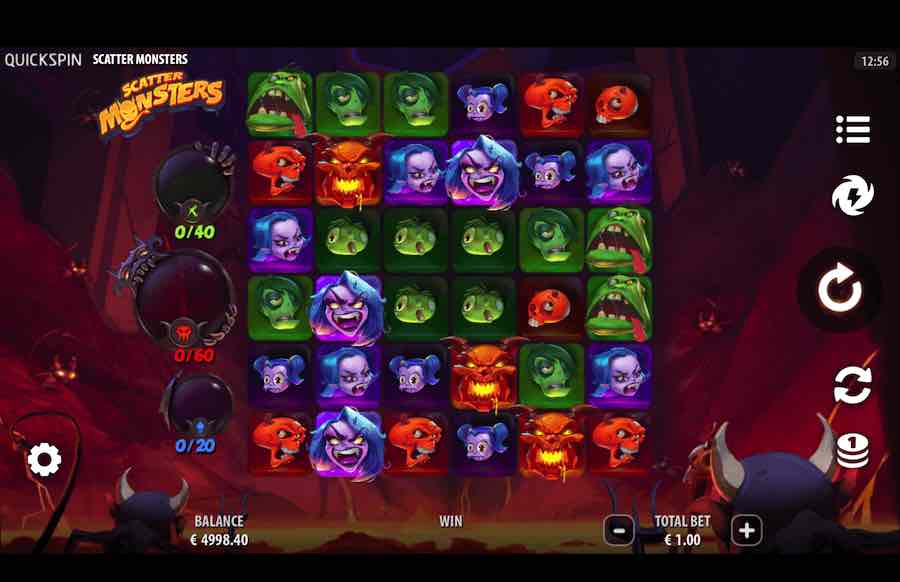 Scatter Monsters Slot Base Game 