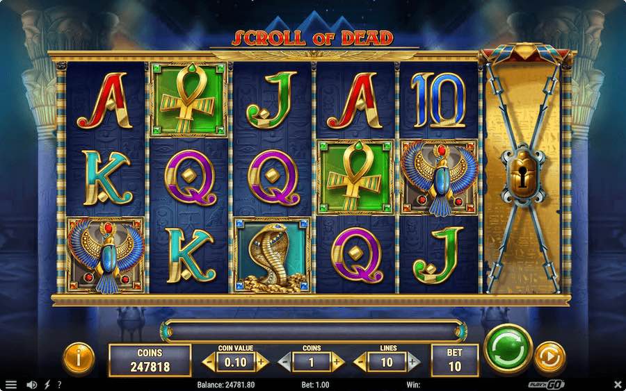 Play With 6 Reels, 10 Paylines, And Win Up To 7,500x Your Bet On Play'n Go's Scroll Of Dead Online Slot