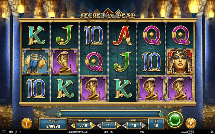 Play With 6 Reels, 10 Paylines, And Win Up To 25,000x Your Bet In Play'n Go's Secret Of Dead Online Slot