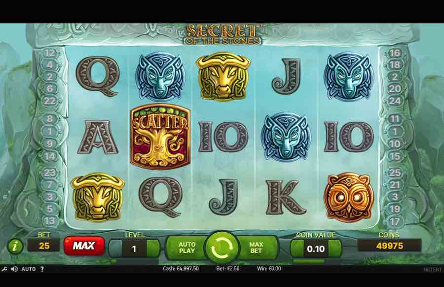 Secret Of The Stones Slot Base Game