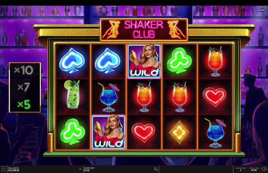 Shaker Club Slot Free Spins Feature 