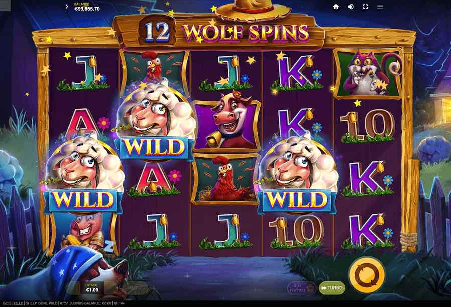 Sheep Gone Wild Slot Free Spins Feature