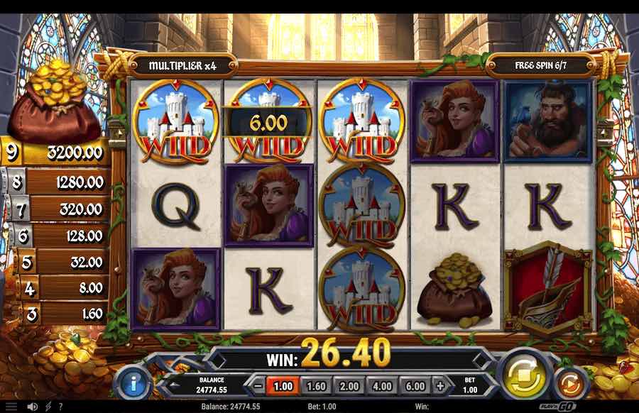 Sherwood Gold Free Spins Feature