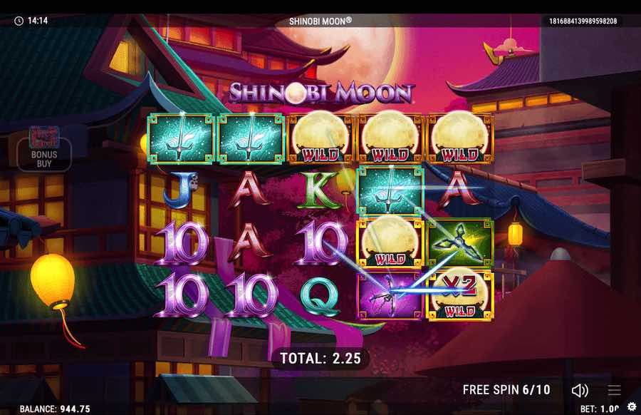 Shinobi Moon Free Spins Feature 