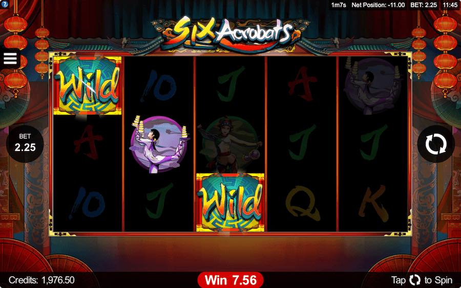 Play With 5 Reels, 9 Paylines, And Win Up To 4389x Your Stake On Microgaming's Six Acrobats Online Slot