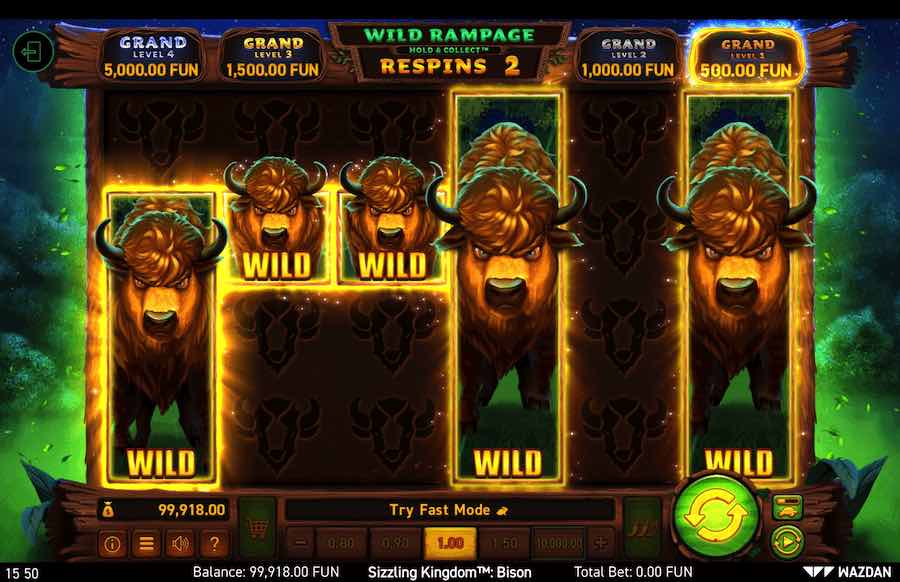 There Are 3 Bonus Rounds That Can Be Triggered When Playing Sizzling Kingdom Bison Video Slot