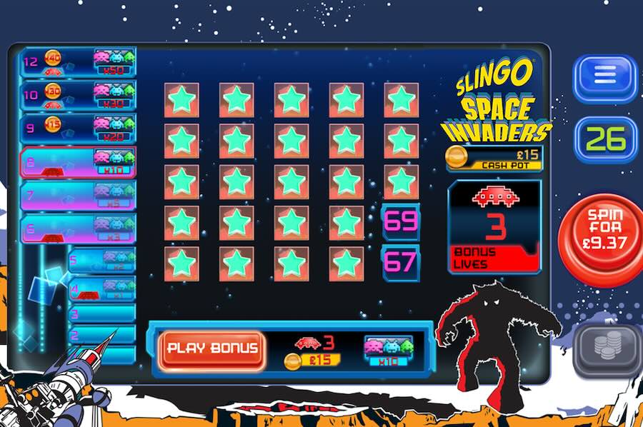 Slingo Space Invaders