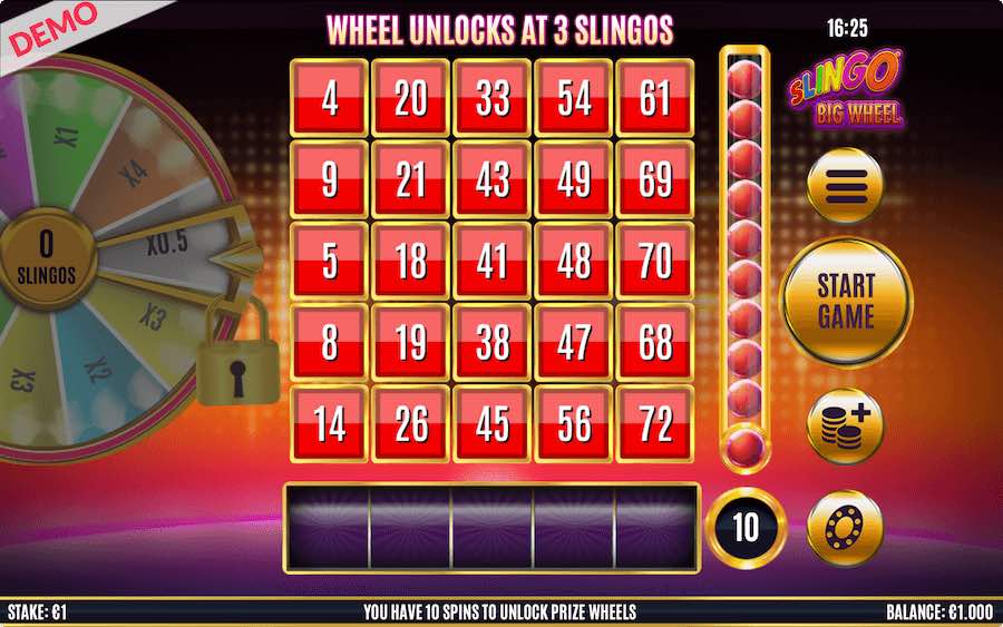 The Main Focal Point Of Slingo Big Wheel Is The Multiplier Wheel That Can Come Into Playing During The Game. Players Can Potentially Win Up To 2,500x If The Wheel Feature Is Triggered