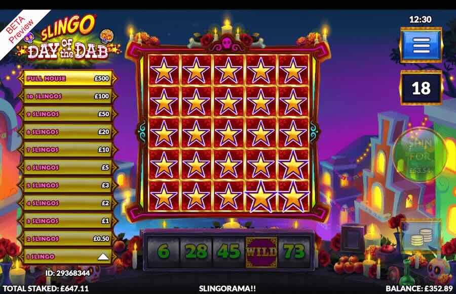 Slingo Day Of The Dab Slot Gameplay