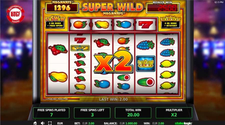 Every Successful Reel Cascade Will Increase Your Multiplier By X1 On Super Wild Megaways™