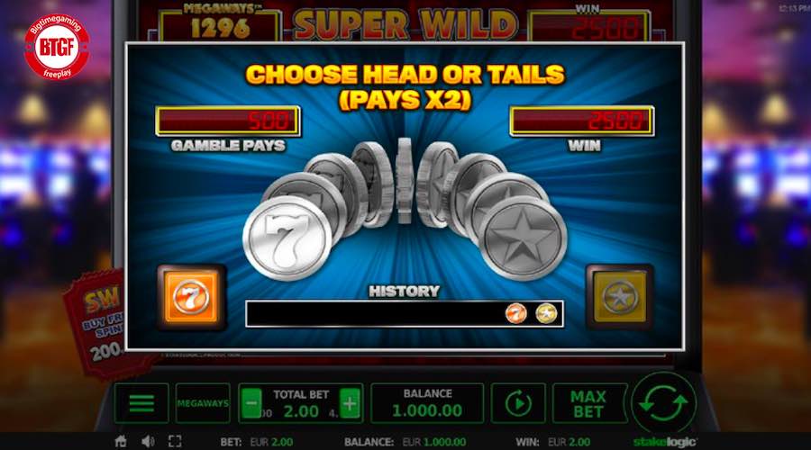 Choose To Gamble Your Wins On Super Wild Megaways™