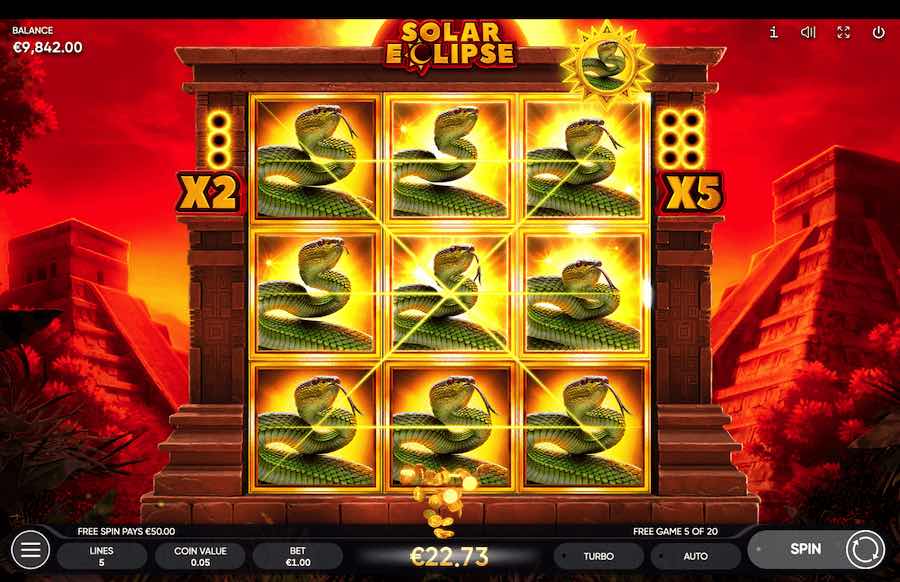 Trigger The Bonus Feature On Solar Eclipse And Win 20 Free Spins