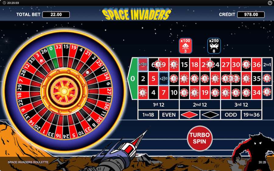 Multipliers Will Be Applied To Random Numbers Before Each Spin On Space Invaders Roulette Game