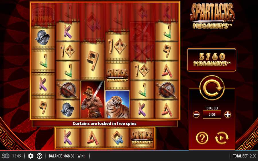 Up To 1 Million Paylines Can Be Active On Any Spin Whilst Playing Spartacus Megaways™