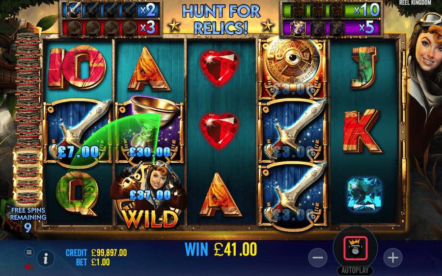 Triggering The Free Spins Feature On Spirt Of Adventure Video Slot Will Reward You With At Least 8 Free Spins