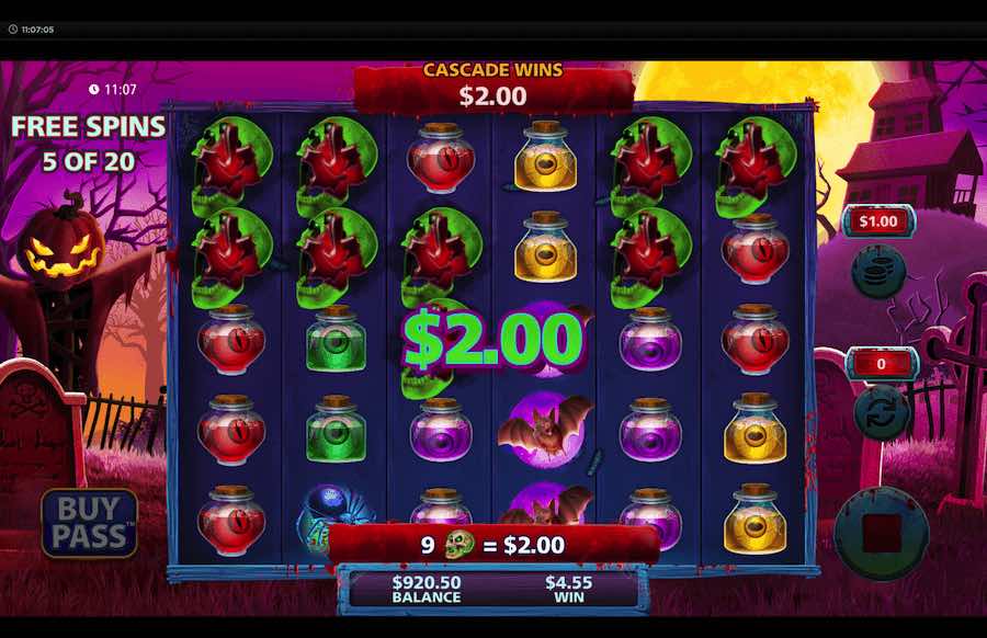 Land Three Or More Pumpkin Scatter Symbols In View To Trigger The Free Spins Feature On Spooky Vibes Accumul8 Video Slot