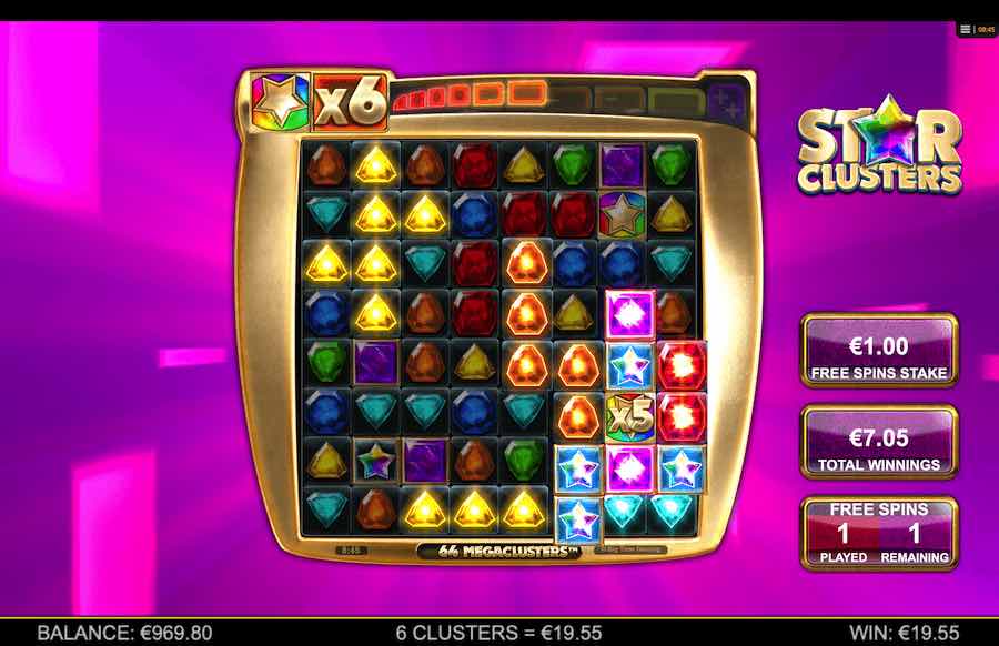 Star Clusters Slot Free Spins Feature