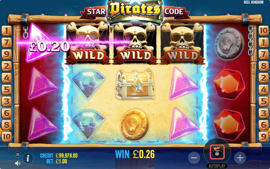 Fill The Centre Reels With Wilds And Multipliers During The Respin Feature On Star Pirates Code Slot