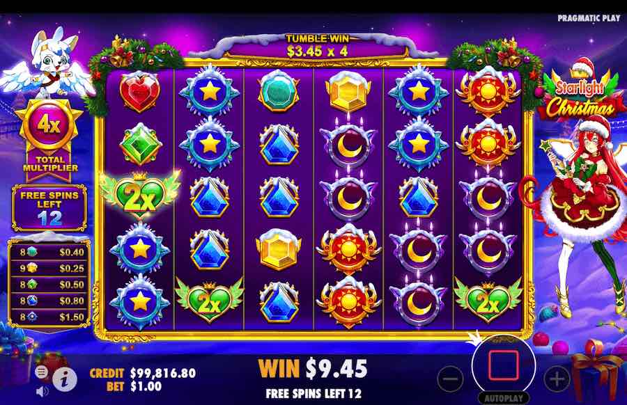 Starlight Christmas Slot Free Spins Feature