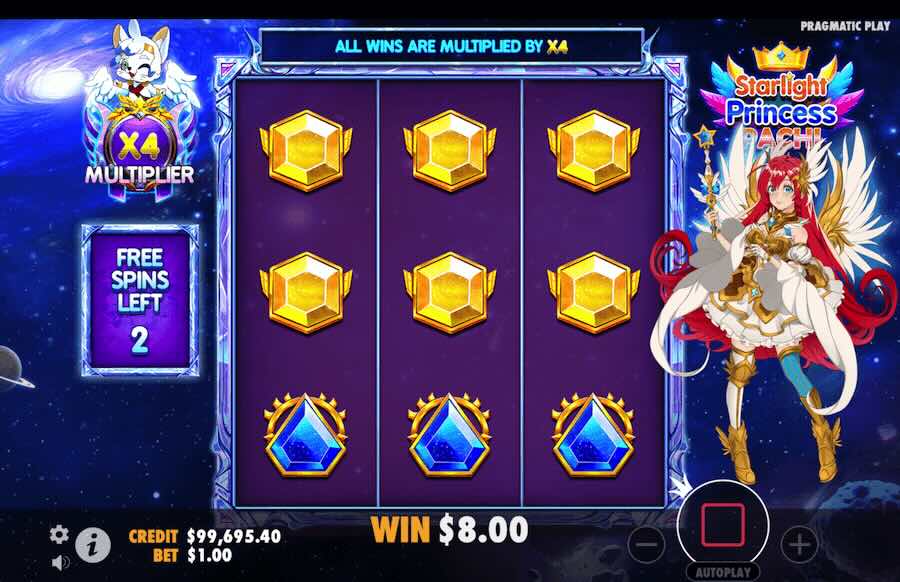 Starlight Princess Pachi Slot Free Spins Feature