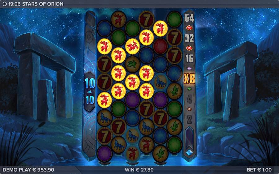 The Magic Meter Will Not Reset During The Free Drops Feature On Stars Of Orion Slot