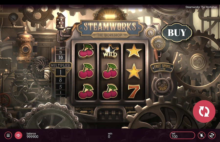 Steamworks slot base game 