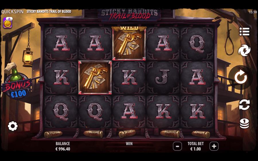 Play With 5 Reels, 10 Paylines, And Win Up To 10,000x Your Bet On Quickspin's Sticky Bandits Trail Of Blood Online Slot