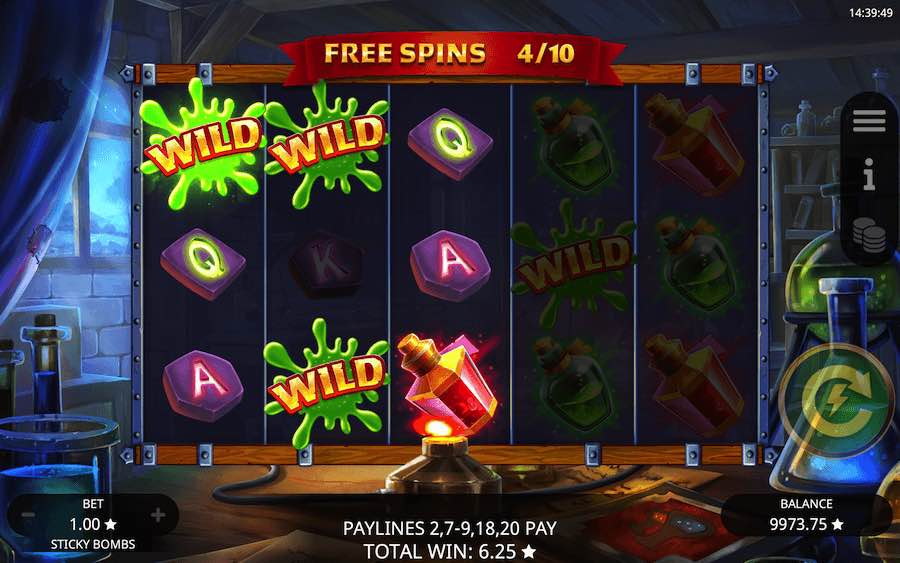 Land A Scatter Symbol On Reels 1, 3, And 5 To Trigger The Free Spins Feature On Sticky Wilds Video Slot