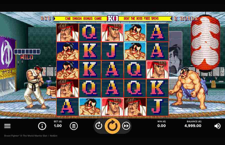 Street Fighter 2 Slot Base Game 